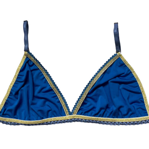 Soutien Gorge Triangle Bleu Roi