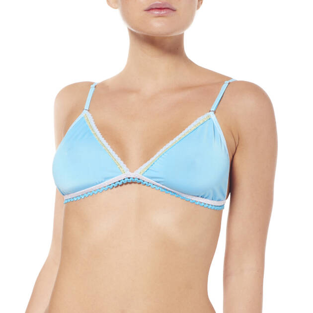 Soutien Gorge Triangle Turquoise