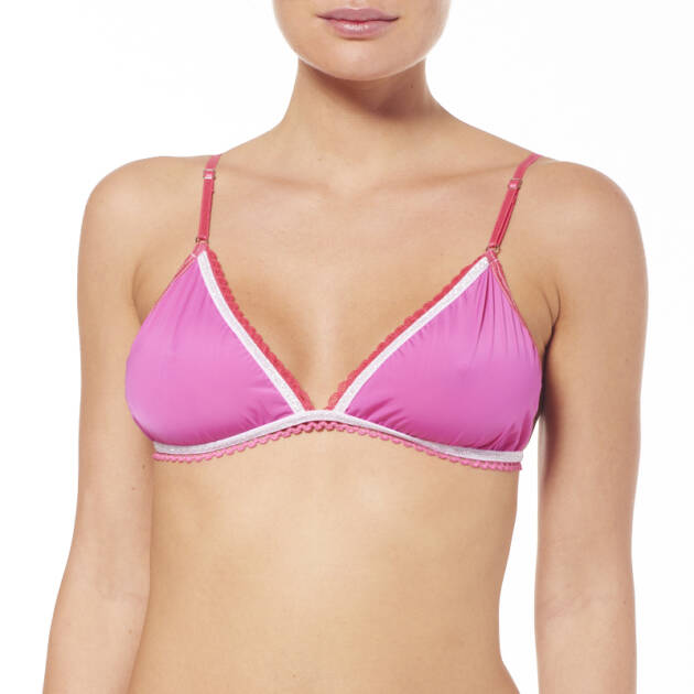 Soutien Gorge Triangle Rose Fushia