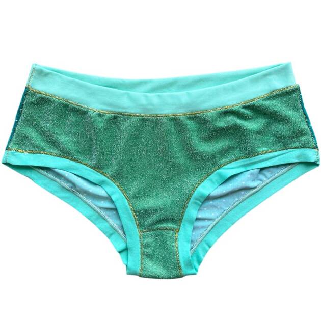 Culotte Lurex Vert Céladon